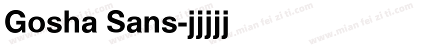 Gosha Sans字体转换